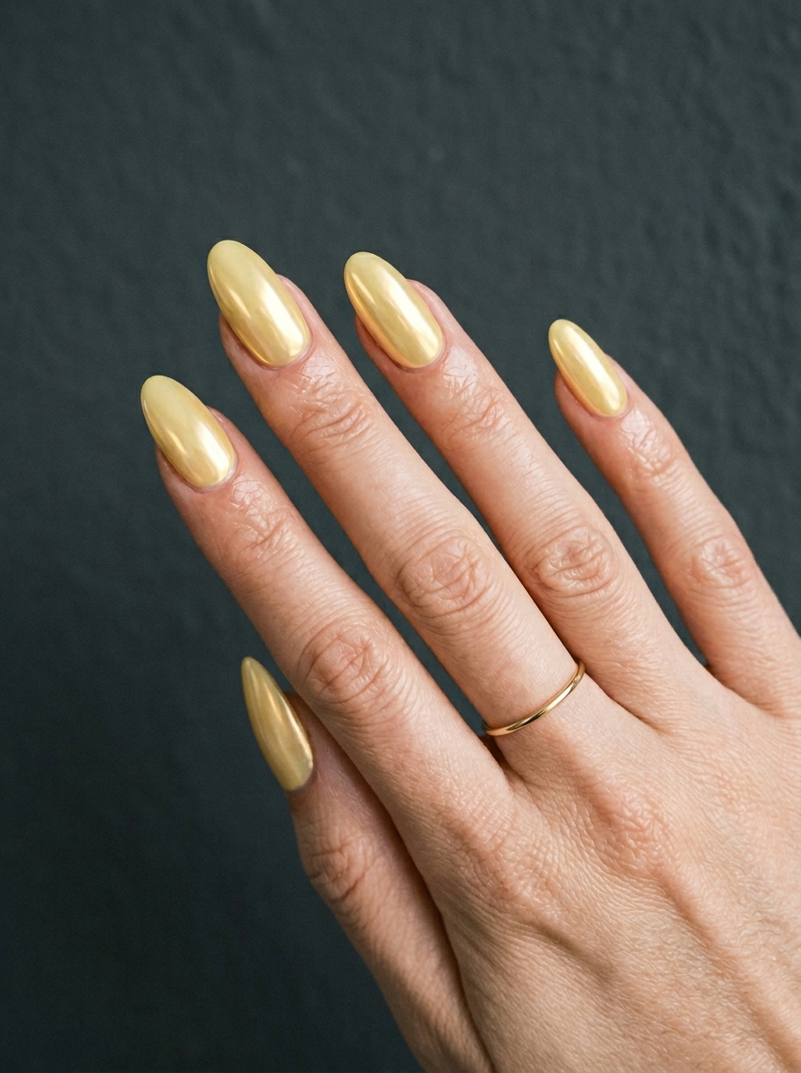 Lemon French Nails